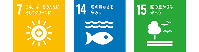 SDGs宣言｜7・14・15