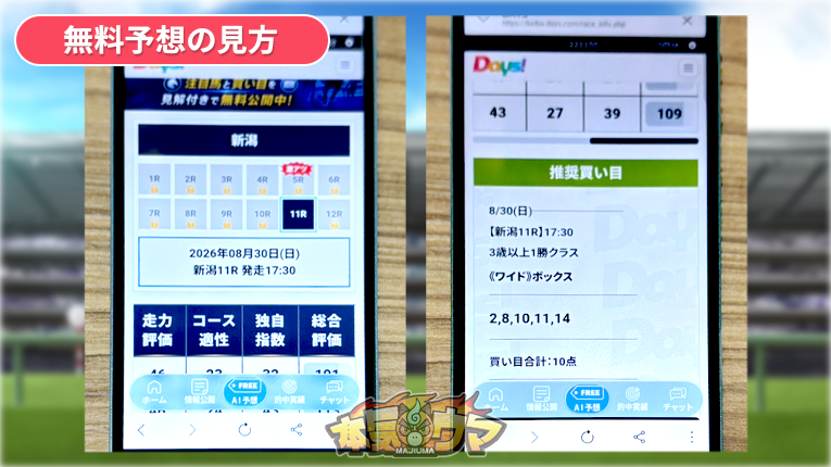 DAYSの無料予想