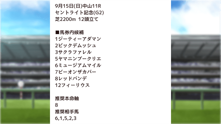 競馬予報Laboの無料予想