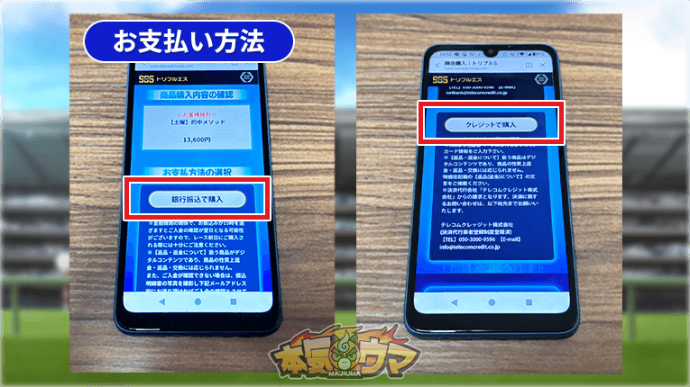 トリプルエスの支払方法