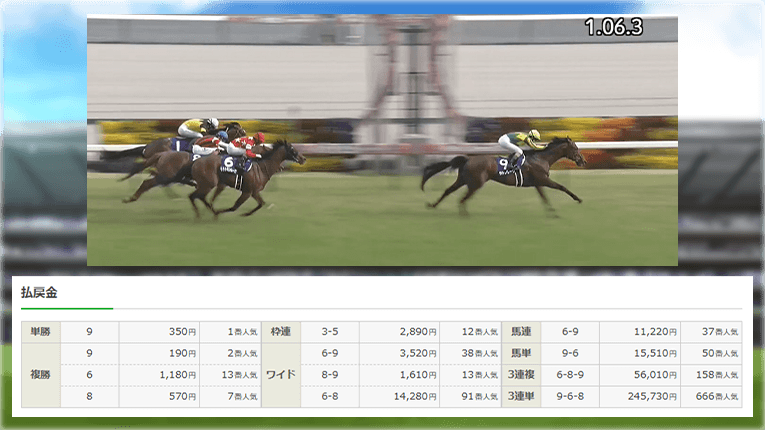 中京11Rのレース結果