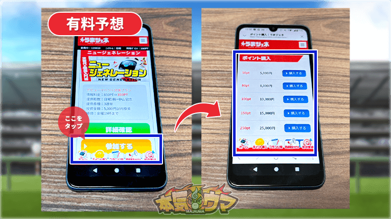 うまジェネの有料予想のニュージェネレーション