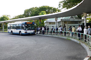 中山競馬場への直通バス