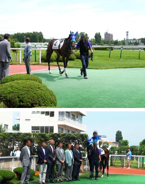 日本初のウイナーズサークル