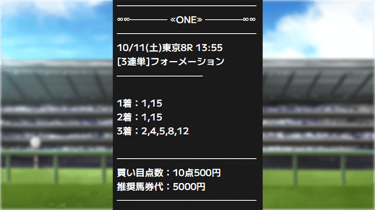 万馬券必中宣言ONE｜今注目の競馬予想サイトの無料・有料予想を徹底考察